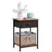 Side Table Small Nightstand with Drawer