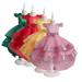 Godderr Toddler Kids Baby Girls Flower Wedding Dress Sequins Princess Dress Prom Puffy Tulle Prom Ball Gowns 4-12 Years Old