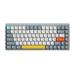 iBlancod Wireless Mechanical Keyboard 84 Keys 2.4G+BT5.0+Type-C 3 Connections 75% Low Profile Layout Keyboards 15 Light Effect 5 Brightness Levels for Tablet Laptop Smartphone OUTEMU Red Swi