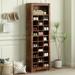 Stylish Design 30 Shoe Cubby Console, Contemporary Shoe Cabinet with Multiple Storage Capacity, Free Standing Tall Cabinet