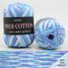 TUTUnaumb Gradient Milk Cotton Wool 50g Colorful Crochet Cotton Hand Knitting Soft DIY Knitting Great for Hand Knitting and Crochet Garments Coat Sweaters Scarf Hats Baby Clothes-Sky Blue