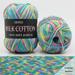 TUTUnaumb Gradient Milk Cotton Wool 50g Colorful Crochet Cotton Hand Knitting Soft DIY Knitting Great for Hand Knitting and Crochet Garments Coat Sweaters Scarf Hats Baby Clothes-Multicolor