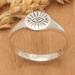 Guarding Eye,'Sterling Silver Signet Ring with Evil Eye Symbol from Bali'