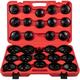 Vevor - Oil Filter Socket Set, 30 Pcs Oil Filter Wrench Set, Sturdy Steel Oil Filter Socket, 3/8' Oil Filter Socket, Low Profile Oil Filter Socket