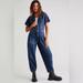 Free People Pants & Jumpsuits | Free People Marla Trouser Jumpsuit Size Xs Nwt | Color: Blue | Size: Xs