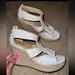 Michael Kors Shoes | Michael Kors Wedge Heels Size 9 | Color: Cream | Size: 9