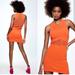 Zara Dresses | Knit Orange Zara Dress | Color: Orange | Size: M