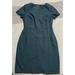 J. Crew Dresses | J. Crew Wool Sheath Dress Women's Size 10p Petite Cap Sleeves Dark Green Career | Color: Green | Size: 10