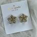 Kate Spade Jewelry | Brand New Kate Spade Gold Plated Beautiful Cz Flower Stud Earrings | Color: Gold/White | Size: Os