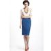 Anthropologie Skirts | Anthropologie / Moulinette Soeurs Blue Lace Pencil Skirt Size 4 | Color: Blue | Size: 4