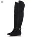 Gucci Shoes | Gucci Dionysus Otk Black Suede Over The Knee Boots 38.5 Women’s Us Size 8.5 | Color: Black/Silver | Size: 8.5