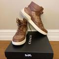 Coach Shoes | Citysole High Top Sneaker In Signature Canvas | Color: Brown | Size: 12