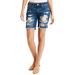 American Eagle Outfitters Shorts | American Eagle Outfitter Women's Blue Distress Tom Girl Bermuda Shorts Size 6 | Color: Blue | Size: 6