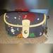 Dooney & Bourke Bags | Dooney And Bourke Paint Splattered Wristlet Designer Mini Bag Wallet Y2k | Color: Blue/Gold | Size: Os