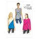 Vogue Patterns 9087 E5,Misses Top,Sizes 14-16-18-20-22