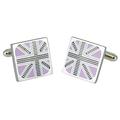 Cufflinks Union Jack Pink Trimmed GB Collection - pink - Sonia Spencer