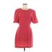 BCBGeneration Casual Dress - Sheath: Red Solid Dresses - Women's Size 6