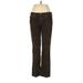 Adriano Goldschmied Cord Pant Straight Leg Boyfriend: Brown Solid Bottoms - Women's Size 29