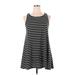 Mossimo Supply Co. Casual Dress - Mini Scoop Neck Sleeveless: Black Print Dresses - Women's Size X-Large