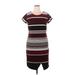 ILE New York Casual Dress - Sheath: Burgundy Print Dresses - Women's Size 12