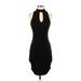 ASTR The Label Cocktail Dress - Bodycon: Black Solid Dresses - Women's Size X-Small