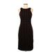 Maeve Casual Dress - Sheath: Burgundy Stripes Dresses - Women's Size Small