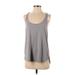 Lululemon Athletica Active Tank Top: Gray Print Activewear - Women's Size 0