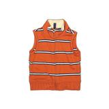 Carter's Vest: Orange Stripes Jackets & Outerwear - Size 9 Month