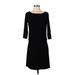 White House Black Market Casual Dress - Sweater Dress: Black Solid Dresses - Women's Size X-Small