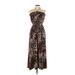 Pure Energy Casual Dress: Brown Leopard Print Dresses - Women's Size 1X Plus