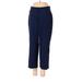 Lands' End Casual Pants - Low Rise: Blue Bottoms - Women's Size Small