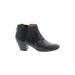AQUATALIA Ankle Boots: Black Print Shoes - Women's Size 6 - Almond Toe