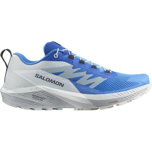 SALOMON Herren Trailrunningschuhe SHOES SENSE RIDE 5 Ibiza Blue/Lapis/Wht, Größe 43 ⅓ in Silber