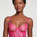 Women's Victoria's Secret Wicked Shimmer Heart Embroidery Open-Cup Corset Top