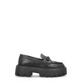 Bryer Leather Loafer - Black - Jimmy Choo Flats