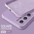 Custodia per telefono in Silicone con cornice quadrata alla moda per Xiaomi Mi 11 12 13 Lite 14 10T 11T 12T 13T Poco F3 F4 F5 Pro Soft Cover Shell