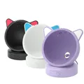 Base per batteria Echo Pop Docking station di ricarica portatile con simpatico supporto per batteria con copertura protettiva in silicone per orecchie di gatto per Echo Pop