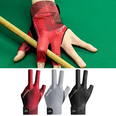 Gants de billard professionnels avec 3 doigts ouverts bâtonnets de billard anti-ald accessoires de