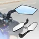 Rétroviseur Convexe en Fibre de Carbone pour Moto Scooter E-Bike 8mm 10mm 2 Pièces/Paire