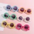 Lunettes de soleil rondes à fleurs pour enfants lunettes de soleil pour enfants protection solaire