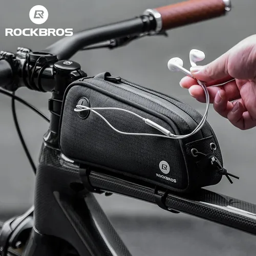 ROCKBROS Fahrradtasche 1 3 l wasserdicht für MTB Straße Kopfhöreranschluss Fahrradtasche Rahmen
