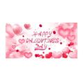 Ongmies Flag Clearance Valentine s Day Flag Banner Party atmosphere Decoration Background Cloth Flag Outdoor Festival Flag Home Decor E
