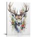 COMIO Deer Decor Christmas Decorations Christmas Reindeer Wall work Holiday Bedroom Wall Decor Canvas Poster Deer Picture Wall Decor for Living Room Office Decorations