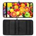 OWNTA Fresh Fruit Strawberry Mulberry Orange Grape Pattern Polyester Oxford Cloth Pencil Case Organizer - Efficient Storage Solution with Large Size 26x50.5 cm