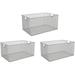 Kitchen Pantry Organizer Wire Baskets For Shelves Cabinets Pantry Countertop Mesh Open Storage Bin Metal Basket For Organizing Food Supplies 3 Pack 12.1X7.8X5.8