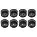 8Pack Inserts for Round Tubes with Leveling Feet for 50mm/1.97 OD Round Tube M10 Thread Black Plastic Furniture