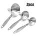 3 Pcs Stainless Steel Funnel Set Stainless Steel Funnel Metal Funnel with Handle Design Stackable Filling Funnel for Transferring Liquid Powder Ingredients