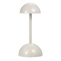 Andoer Modern Table Lamp Mushroom Shape Nightstand Lamp Control LED Desk Lamp Cordless Bedside Lamp 3 Light Colors Stepless Dimmable Rechargeable for Living Room Bedroom