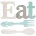 3pcs Kitchen Decor Kitchen Signs Rustic Eat Sign Spoon and Fork Wall Decors