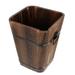 Wooden Flowerpot Rustic Planter Box Wood Barrels Flower Pot Container Box for
